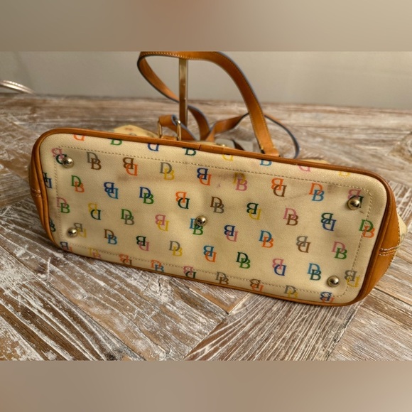 Dooney & Bourke Rainbow monogram Bag with hanging charm - Picture 8 of 14